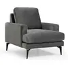 MENZZO Atelier del Sofa - Fauteuil Papira anthracite - 80x88x90 cm T.U