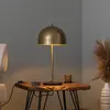 Opviq Lampe à poser Can NT-134, or, abat-jour semi-circulaire