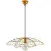 Suspension filaire fleur triplé Zocho D50cm Métal Or