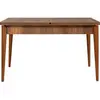 MENZZO Table à manger extensible Malva Bois foncé