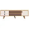 UB DESIGN Lara Chêne, Blanc 120 x 53 x 40 811MDD3012