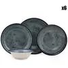 Service De Table En Nano Porcelaine Marble 24 Pièces