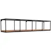 DECORATIE Etagère murale design industriel Miray - L. 120 x H. 30 cm - Noir TU