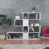 Homitis - Bibliothèque karlin blanche - 120x109x20 cm T.U