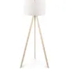 Lampadaire - MENZZO - Tympanum - Trépied - Bois Blanc - 140 cm - E27