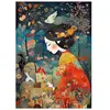 Ks Games Puzzle 500 pièces : Femme en Kimono Rouge