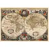 Ks Games Puzzle 2000 pièces : Carte du Monde Vintage, Hendrik Hondius