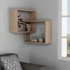 EMOB Decortie - calicosy - Etagère murale d'angle 2 étagères H68 cm - Ring