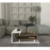 Toilinux Table basse Spring - White, Walnut