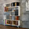 DECORATIE Etagère Bibliothèque Design Scandinave Rain - L. 120 X H. 162 Cm - Blanc