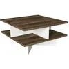 DECORATIE Table Basse Design Scandinave Hamton - L. 60 X H. 31 Cm - Marron Noix
