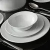 Set vaisselle service dîner 24 pièces murrina net porcelaine blanc