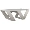 Table basse AZIO - BOBOCHIC - Blanc - Moderne - Rangements Fonctionnel