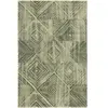 Esprit Tapis plat vintage design graphique tons de vert 120x170