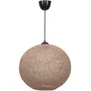 Merkloos / Sans marque Suspension - MENZZO - Ozcar - Métal Noir - Jute Beige - 38cm