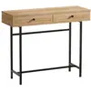 MENZZO Cotecosy - calicosy - Console 2 tiroirs décor chêne et noir L100 cm - Esta