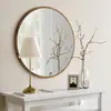 CHEZ ADELARD Miroir décoratif adriata d60cm bois foncé Miroir