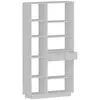 Homitis - Bibliothèque Luma blanche - 80.4x188.6x25 cm T.U