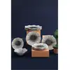 MENZZO Service de table 24 pièces vada 100% porcelaine motif fleur Service