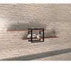 Wooden Art - Etagère murale mone noyer - 120x30x18 cm T.U