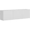 Wooden Art - Meuble TV White blanc - 150x44x31 cm T.U