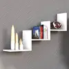 Wooden Art - Etagère murale Mist blanche - 60x90x20 cm T.U