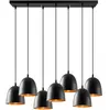 Opviq Suspension Tattoo 6181, noir, métal, à 7 lampes