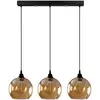 KOBO Living Opviq Suspension Gold 022 à 3 lampes linéaire verre Ø20cm