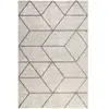 Wecon Home Tapis graphique motif brun gris beige chiné 170x120
