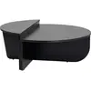 VENTE-UNIQUE Lot de 2 tables basses - Noir - ALOEVA