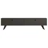 M&s - Meuble tv 2 portes 160x25x35 cm anthracite