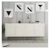 MENZZO Buffet style minimaliste 4 portes Lyana Crème et Or