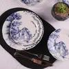 Mioli - 7 Assiettes plates en Porcelaine multicolores OS