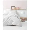 Parure de lit satin coton 3 pièces - Blanc