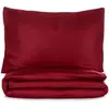 En Vogue - Parure housse de couette en satin  coton Elegant rouge 260x...