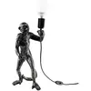 Opviq Lampe de table Singe, noir, polyester, hauteur 46 cm, figure de ...