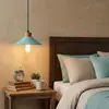 Opviq Suspension GMN-00005 à 1 lampe détail bois bleu