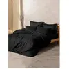 Parure de lit coton ranforcé carreaux - Noir