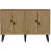 MENZZO Buffet design Karat L120cm Chêne clair et Or