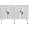 MENZZO Buffet design Karat L120cm Blanc et Or