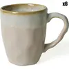 Hermia Concept - 6 Mugs en céramique poudrés - 370 ml T.U