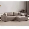 Atelier del Sofa - Canapé convertible d'angle droit Pirlo marron - 260...