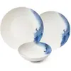 HERMIA Mioli - Service de table en Porcelaine blanc/bleu - 24 pièces T.U