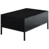 Hanah Home - Table basse en agglomeré et métal Lord noir
