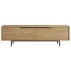 MENZZO Meuble 2 portes TV Evelis L160cm Bois clair