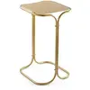MENZZO Table basse Hazan 30x30cm Métal Or