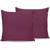 En Vogue - 2 Taies d'oreiller en coton violettes 60x60 cm