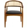 Homitis Wooden Art - Chaise Lima chêne/noir - 54x75x50 cm T.U