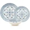 Mioli - Service de Table en Porcelaine multicolore - 24 pièces OS