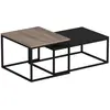 Table basse noire élégante wofy